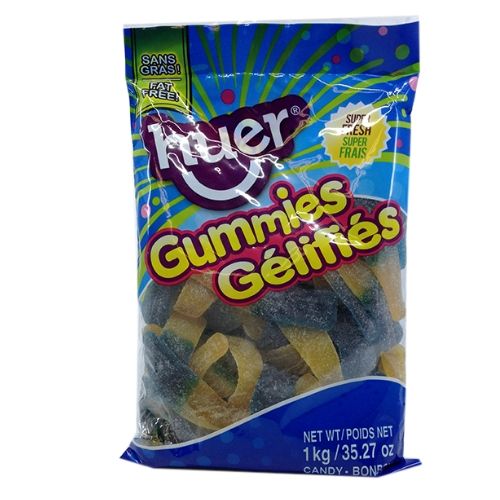 Huer Jumbo Sour Blueberry Lemonade Bottles Gummy Candy-Bulk Candy