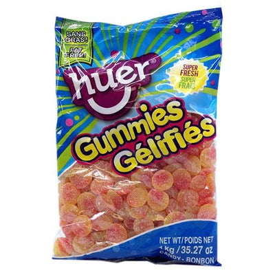 Huer Sour Peach Slices Gummy Candy-Bulk Candy