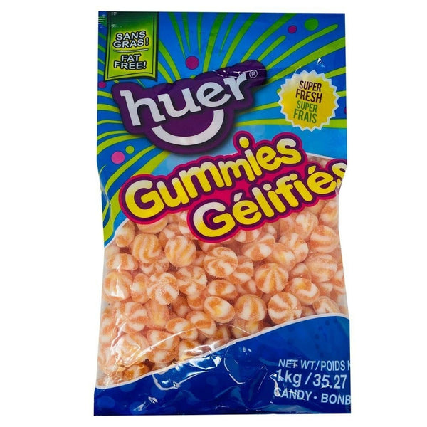 Huer Sour Orange Swirls 1kg iWholesaleCandy