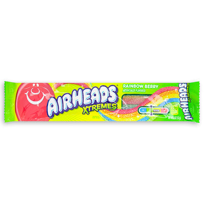 AirHeads Xtremes Belts Rainbow Berry 2oz - 18 Pack