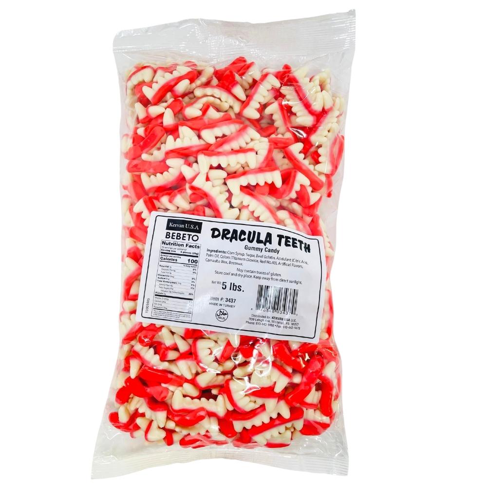 Kervan Dracula Teeth Gummies 5lbs Bulk Candy iWholesaleCandy.ca