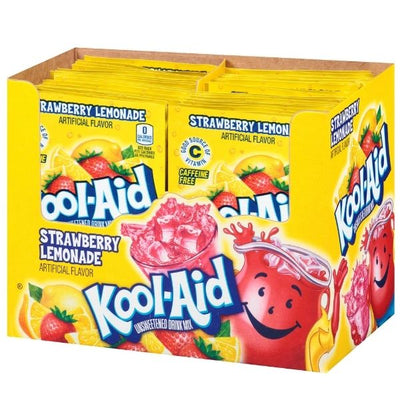 Kool Aid Drink Mix - Strawberry Lemonade - 48 Pack- Stay cool with Kool Aid