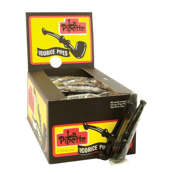 La Pipette Licorice Pipes 60 PK | iWholesaleCandy.ca