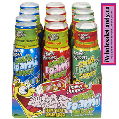 Power Poppers Sour Foam - Canadian Candy - Candy only in Canada