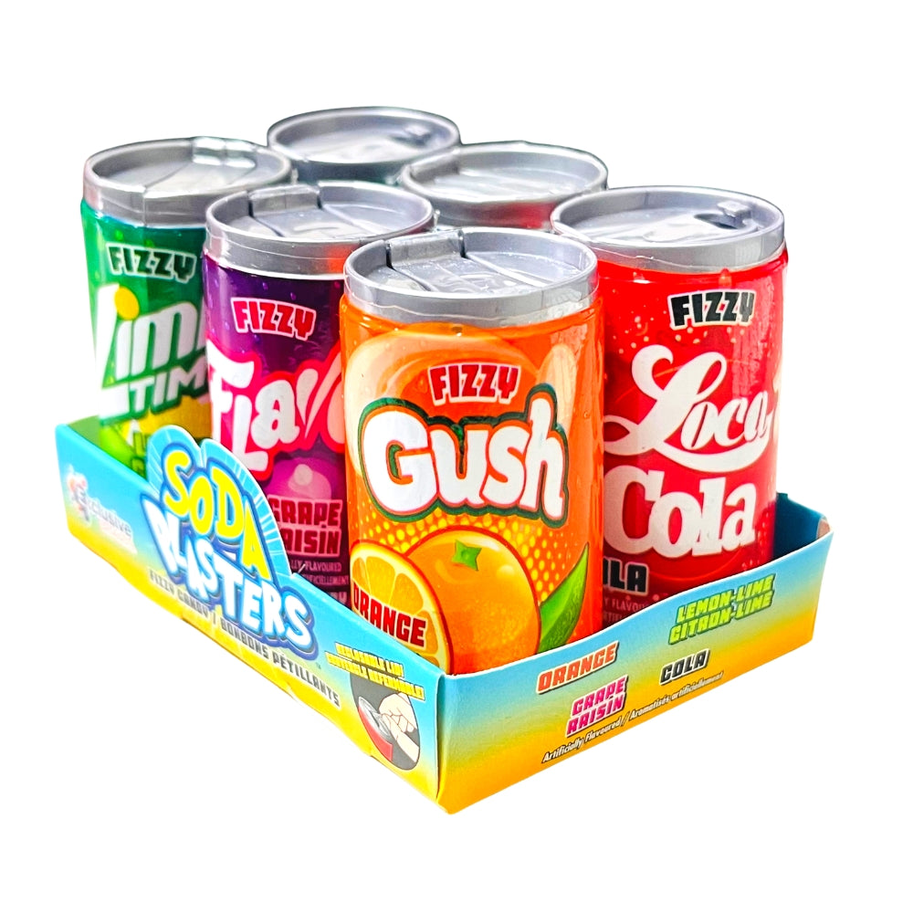 Kidsmania Soda Can Fizzy Candy 6-Pack  Wholesale Candy –