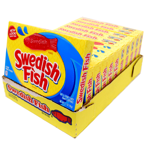 Swedish Fish Candy Theater Box Retro Candy 12 Count