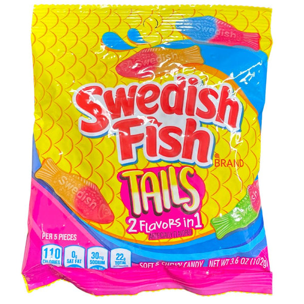 Swedish Fish Candy - Tails -102g - 12 Pack