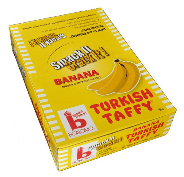 Bonomo Turkish Taffy Banana 1.5oz - 24 Pack