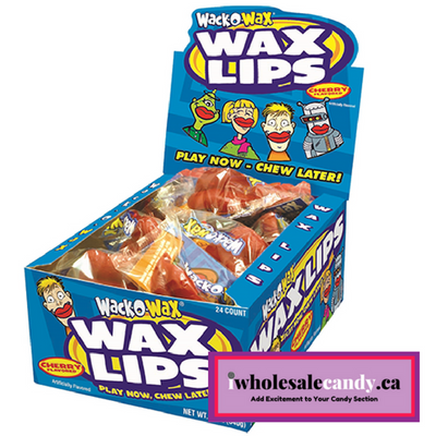 Wack-O-Wax Wax Lips - 24 Pack