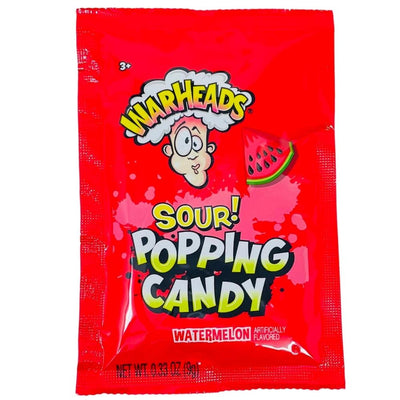 Warheads Popping Candy Sour Watermelon 0.33oz - 20 Pack