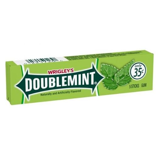 Wrigley's Doublemint Gum 5 Stick Sleeves 40 Pack - 1 Box –