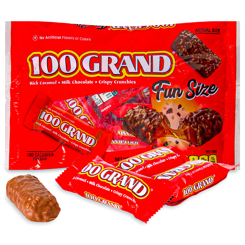 100 Grand Bar Fun Size 10.2oz - 1 Bag