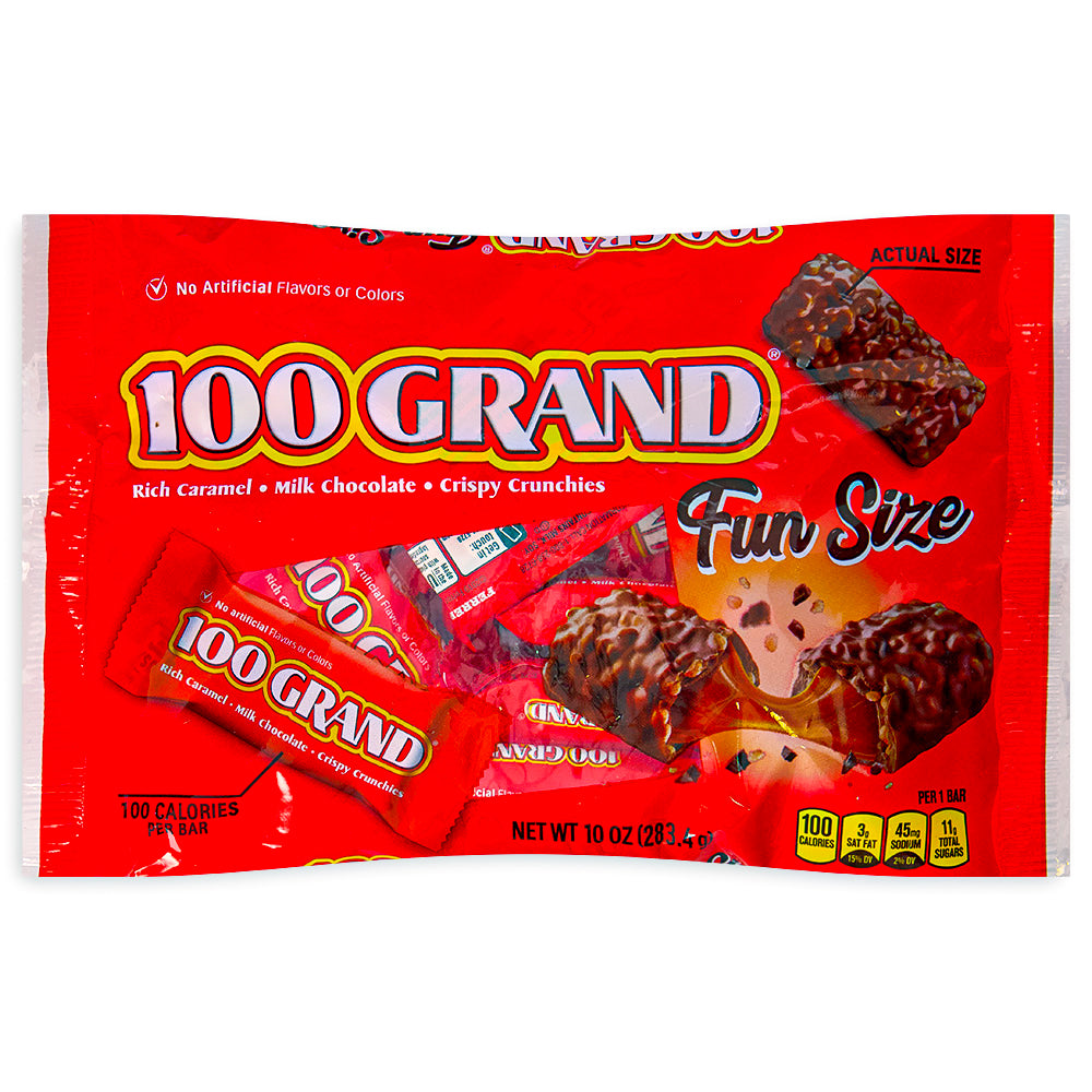100 Grand Bar Fun Size 10.2oz - 1 Bag