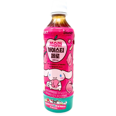 7-Eleven Sanrio Peach Iced Tea Zero 340mL (Korea) - 10 Pack