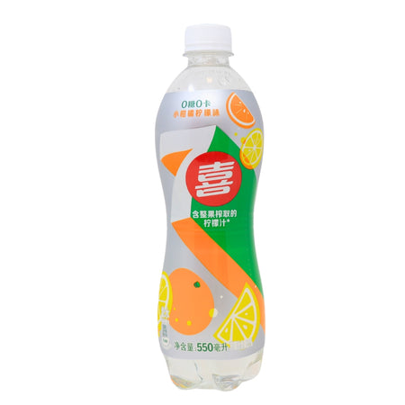 7up Orange & Lemon Soda (China) 550ml - 12 Pack