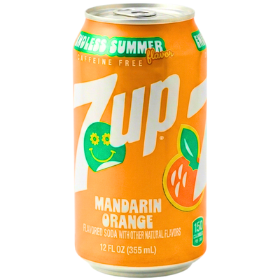 7UP Mandarin Orange 355mL - 12 Pack