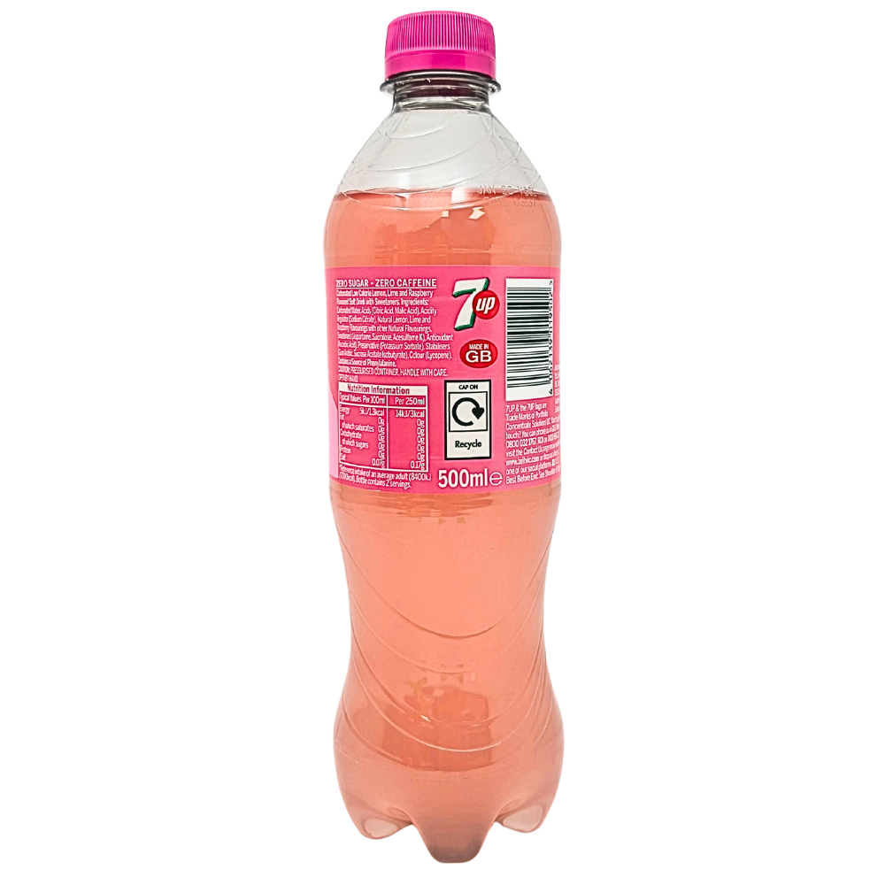 7UP Pink Lemonade 500mL (UK) - 24 Pack