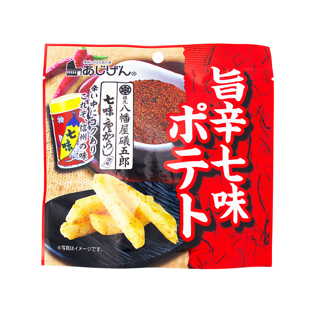 Ajigen Yawataya Isogoro Spicy Shichimi Potato Chips (Japan) 50g - 14 Pack