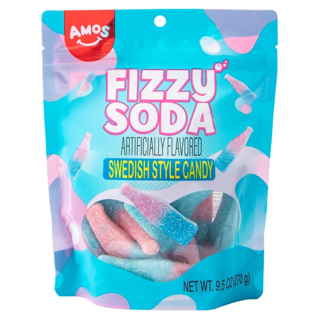 Amos Swedish Style Fizzy Soda 9.5oz - 12 Pack