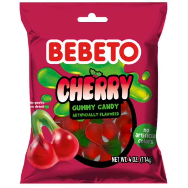 Bebeto Cherry Gummy 4oz - 12 Pack