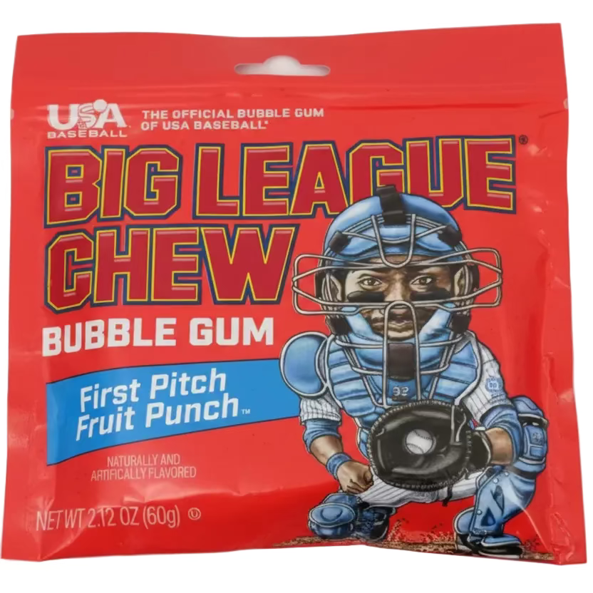 Big League Chew Fruit Punch Pouch 2.12oz 