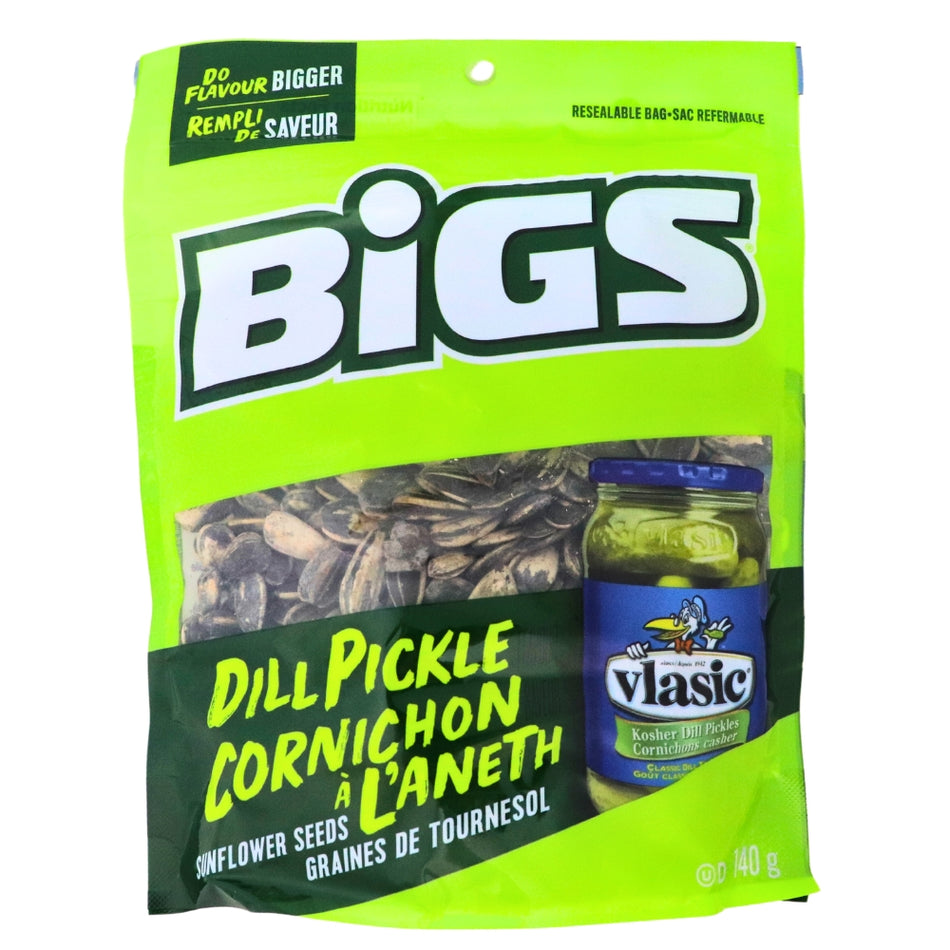 BIGS Vlasic Dill Pickle Sunflower Seeds 140g - 8 Pack