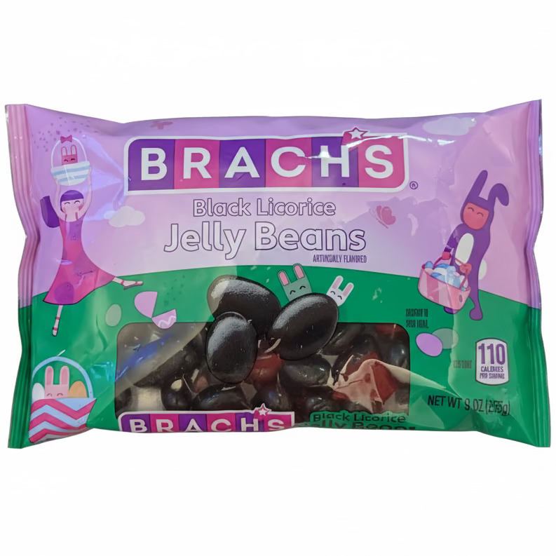Brach's Black Licorice Jelly Beans - 9oz 1 Bag