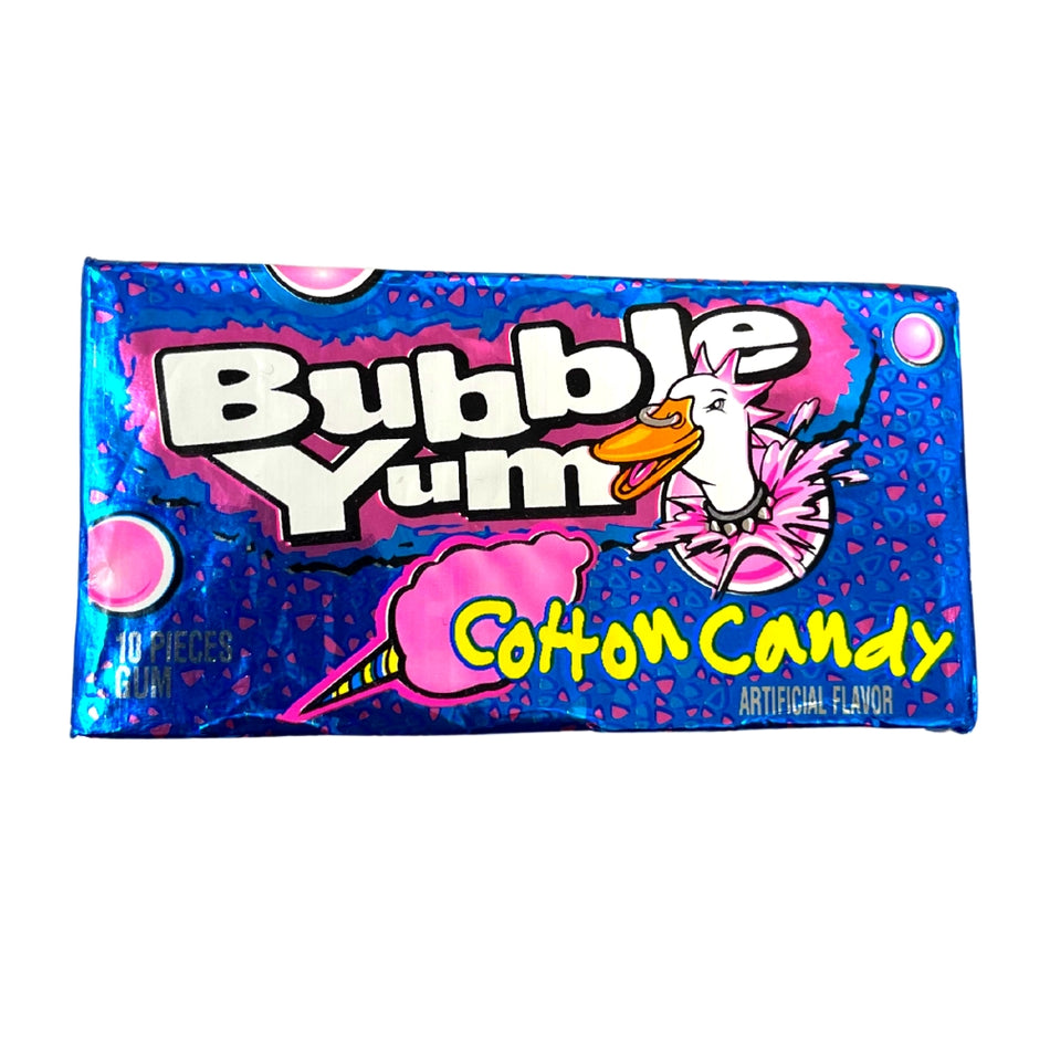 Bubble Yum Cotton Candy Bubble Gum -10pc - 12 Pack