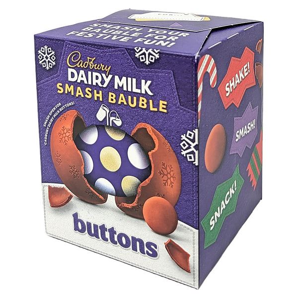 Cadbury Dairy Milk Smash Bauble Buttons 90g (UK) - 9 Pack