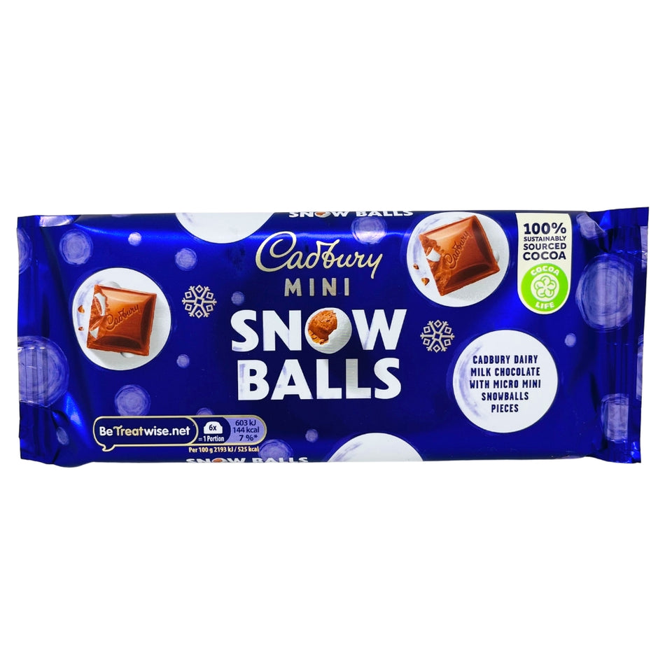 Cadbury Mini Snowballs Tablet 110g - 20 Pack