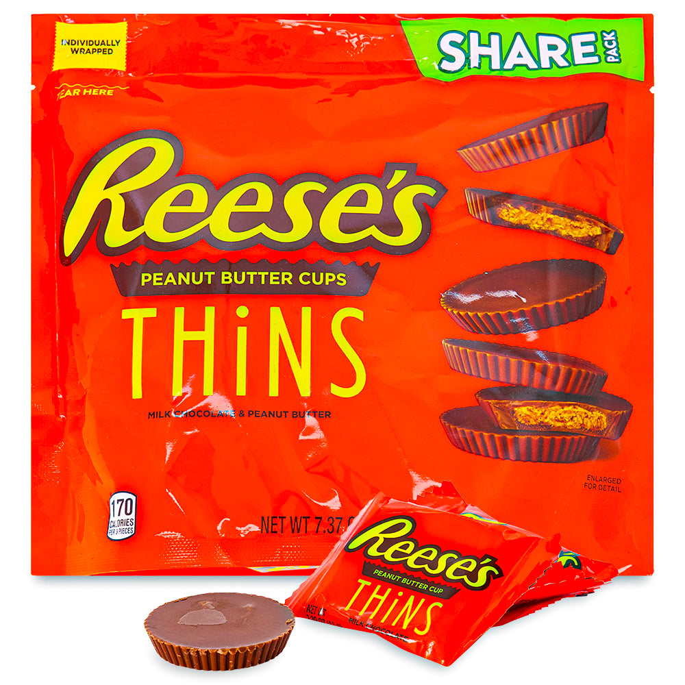 Reese's Peanut Butter Cups Thins Milk Chocolate 208g