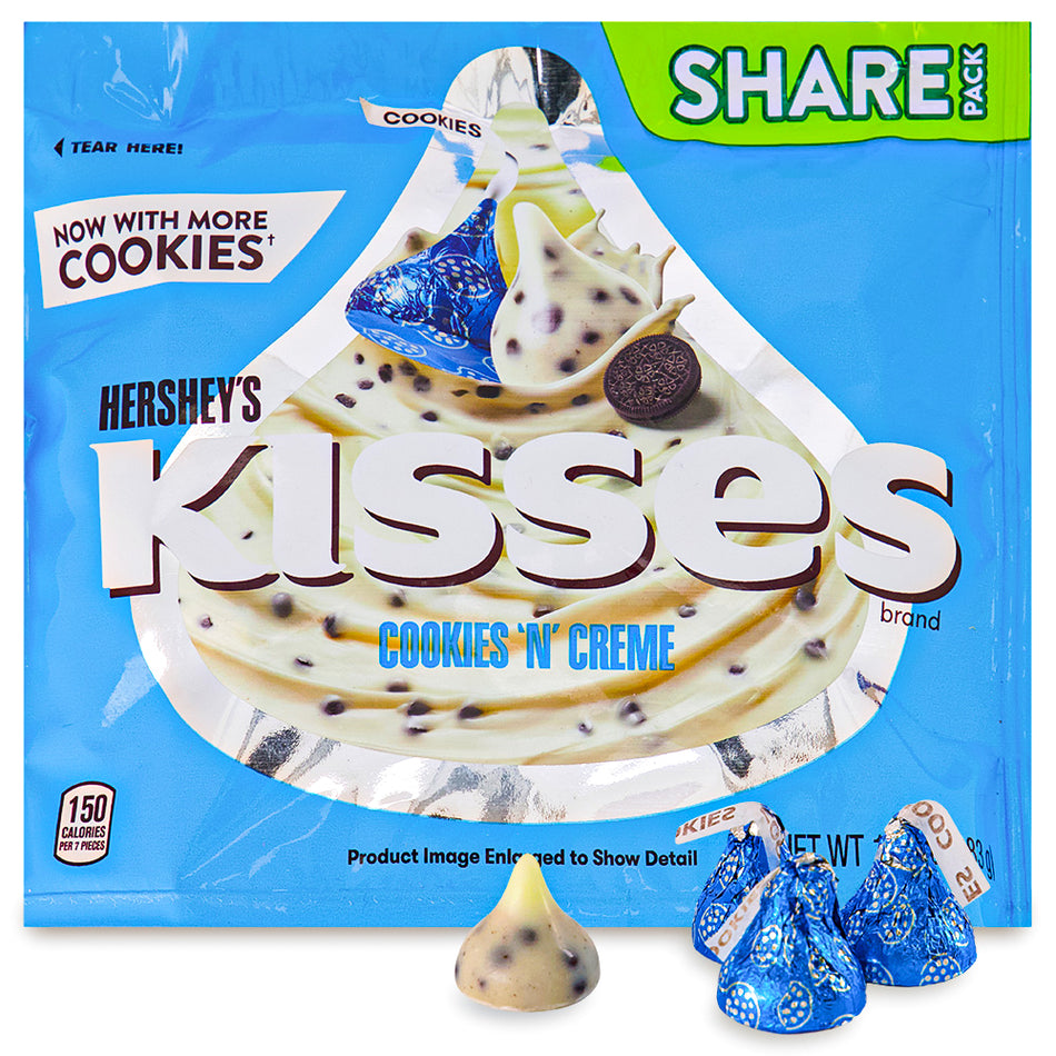 Hershey's Kisses Cookies 'N' Creme 10oz - 8 Pack