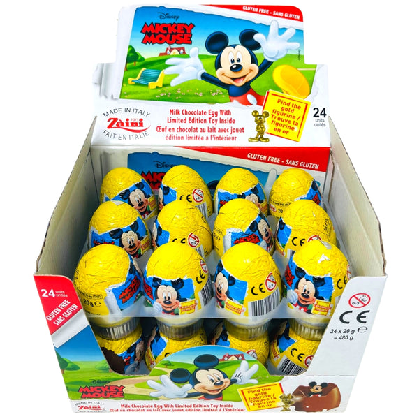 Disney Mickey Mouse Chocolate Eggs - 24 Pack - Chocolate Eggs from Disney!