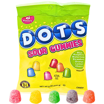 Sour DOTS Gum Drops - 8 Pack