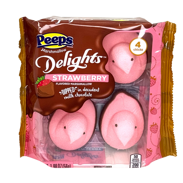 Peeps Strawberry Chicks Dipped in Chocolate 1.98oz - 20 Pack