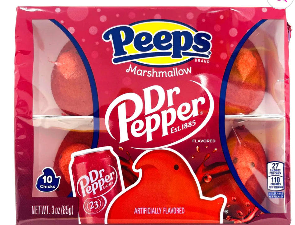 Peeps Marshmallow Chicks Dr Pepper 10ct 3oz - 36 Pack