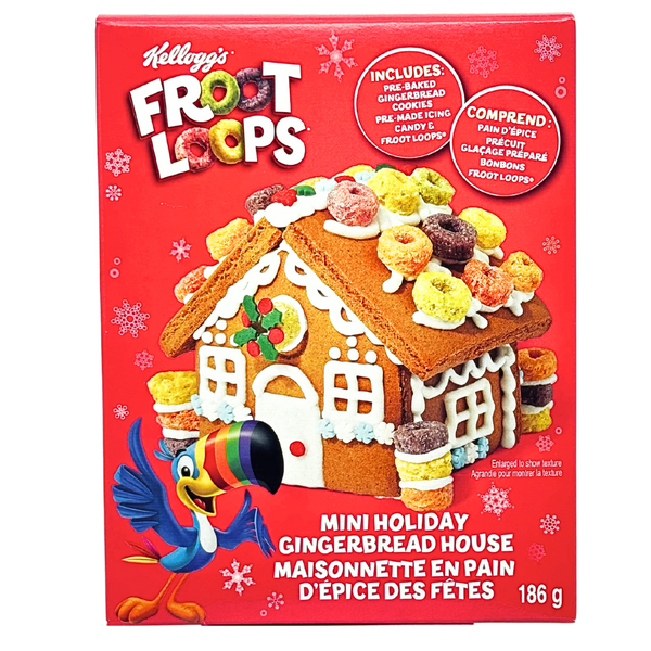 Froot Loops Mini Holiday Gingerbread House - 186g - 14 Pack