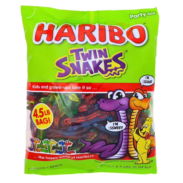Haribo Twin Snakes Bulk Candy 4.5lb - Bulk Candy -Haribo Twin Snacks