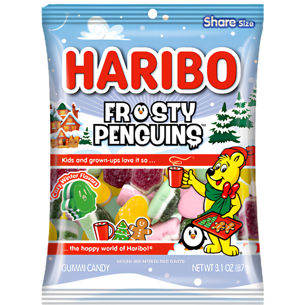 Haribo Christmas Frosty Penguins 3.1oz - 12 Pack