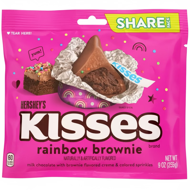 Hershey's Kisses Rainbow Brownie 9oz - 1 Bag **BB Jan 31**
