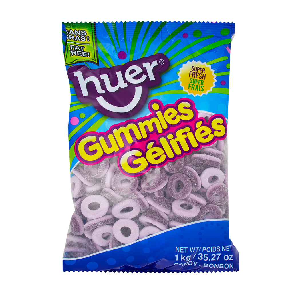 Huer Sour Grape Rings 1kg - 1 Bag