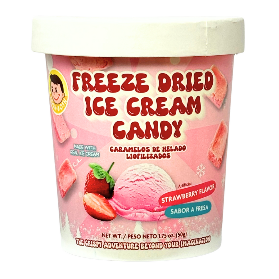 Josh Bosh Freeze Dried Strawberry Ice Cream - 1.75oz - 12 Pack