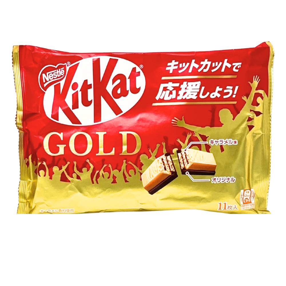 Kit Kat Gold Chocolate Bars (Japan) - 11 Bars - 12 Pack