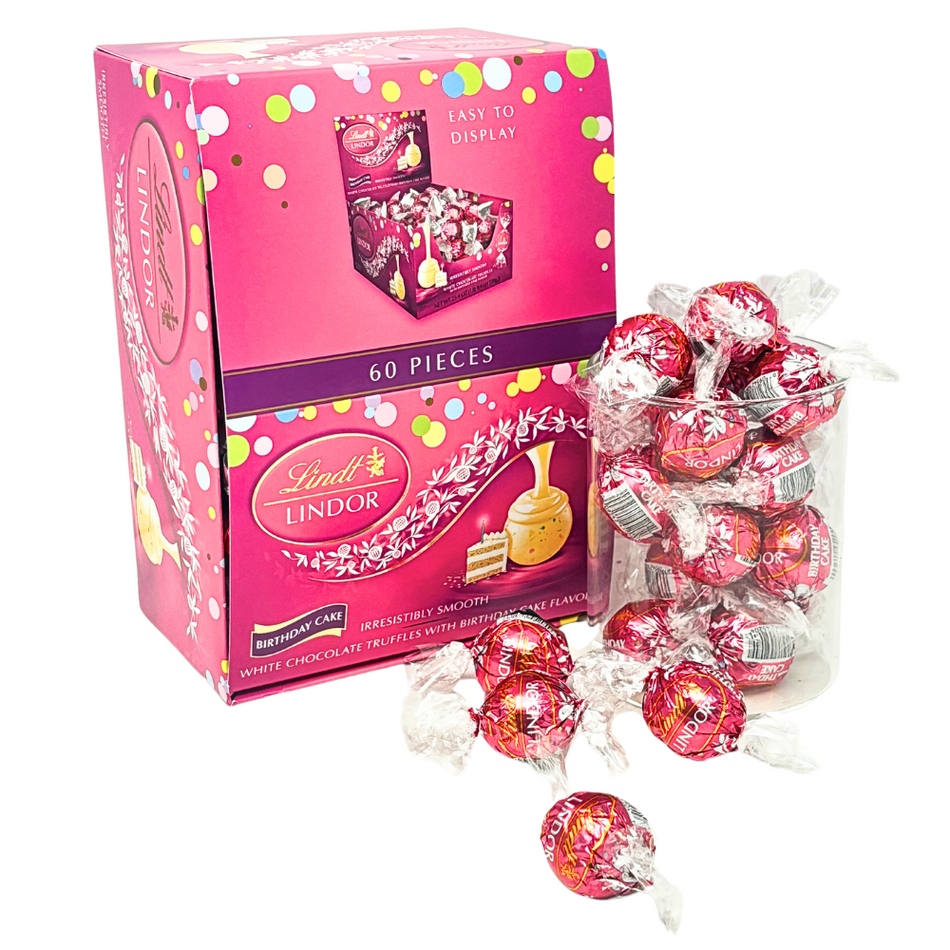 Lindt Birthday Cake White Chocolate - 0.42oz - 60 Count
