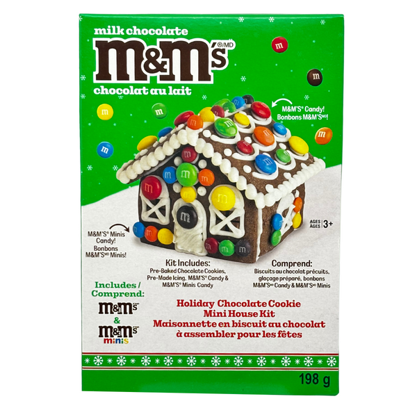 M&M's Mini Chocolate Cookie House  Kit 198g - 14 Pack