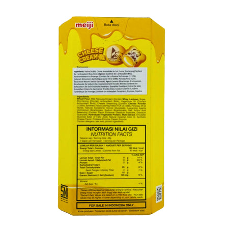 Meiji Hello Panda Cheese 38g - 10 Pack Nutrition Facts - Ingredients - Hello Panda Cookies