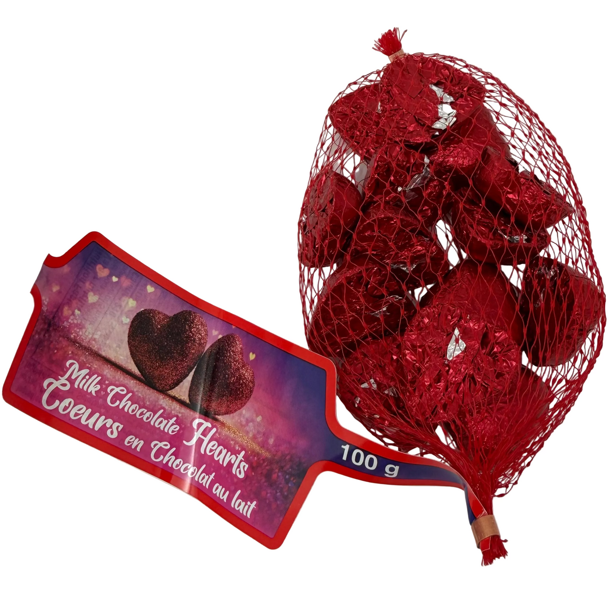 Milk Chocolate Hearts 100g - 12 Pack