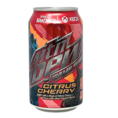Mountain Dew Citrus Cherry Game Fuel - 355mL - 12 Pack