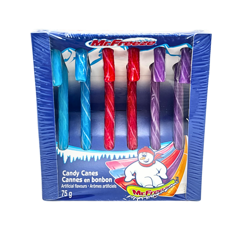 Mr.Freeze Candy Canes 6 Count - 75g - 24 Pack