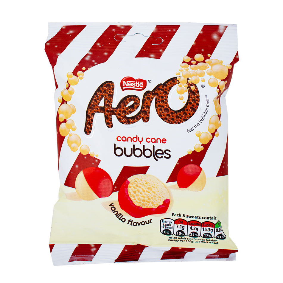Nestle Aero Candy Cane Bubbles - 70g - 12 Pack
